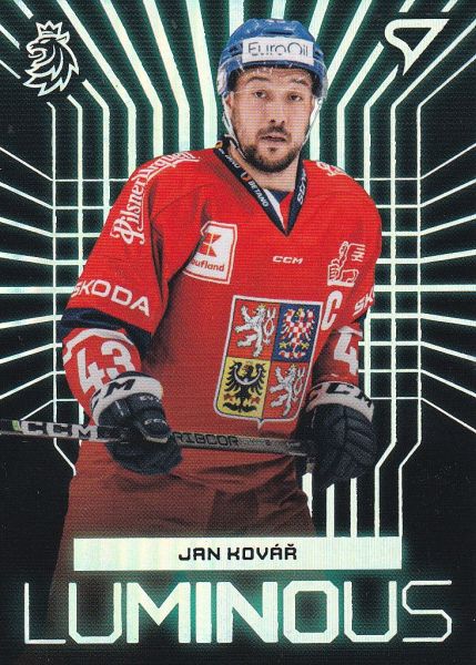 insert karta JAN KOVÁŘ 23-24 SZ Hokejové Česko Luminous číslo LS-20